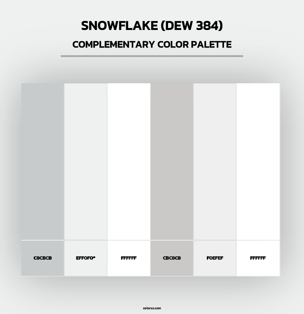 Snowflake (DEW 384) - Complementary Color Palette