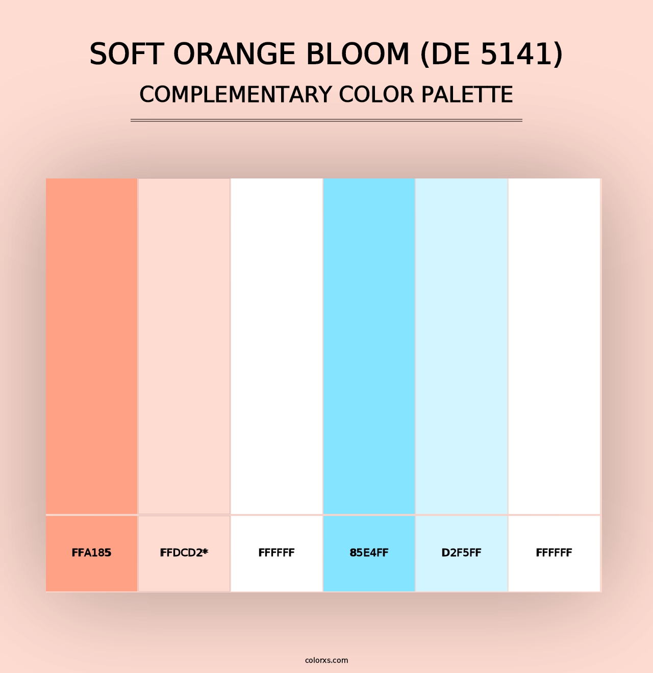 Soft Orange Bloom (DE 5141) - Complementary Color Palette