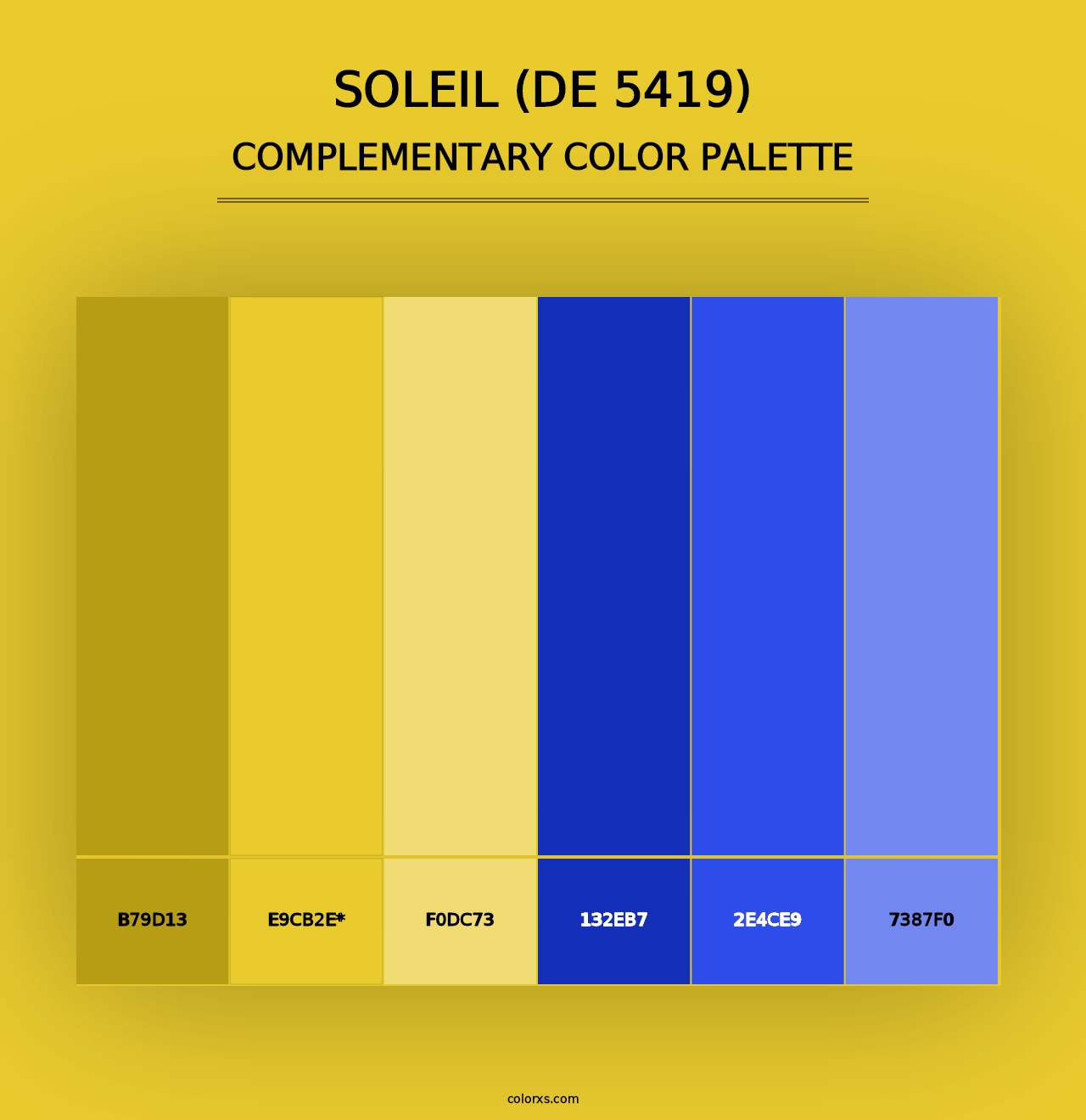 Soleil (DE 5419) - Complementary Color Palette