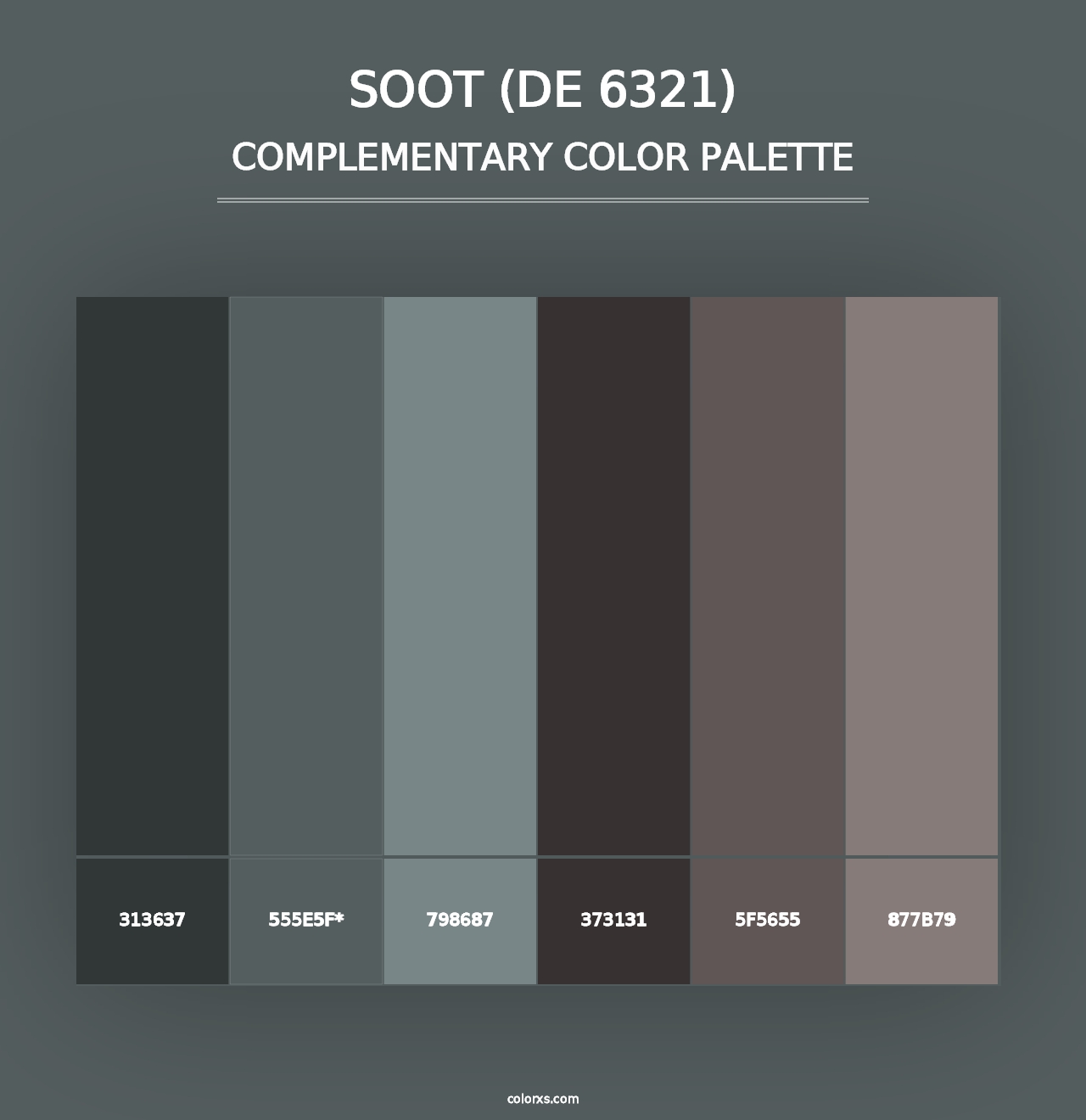 Soot (DE 6321) - Complementary Color Palette