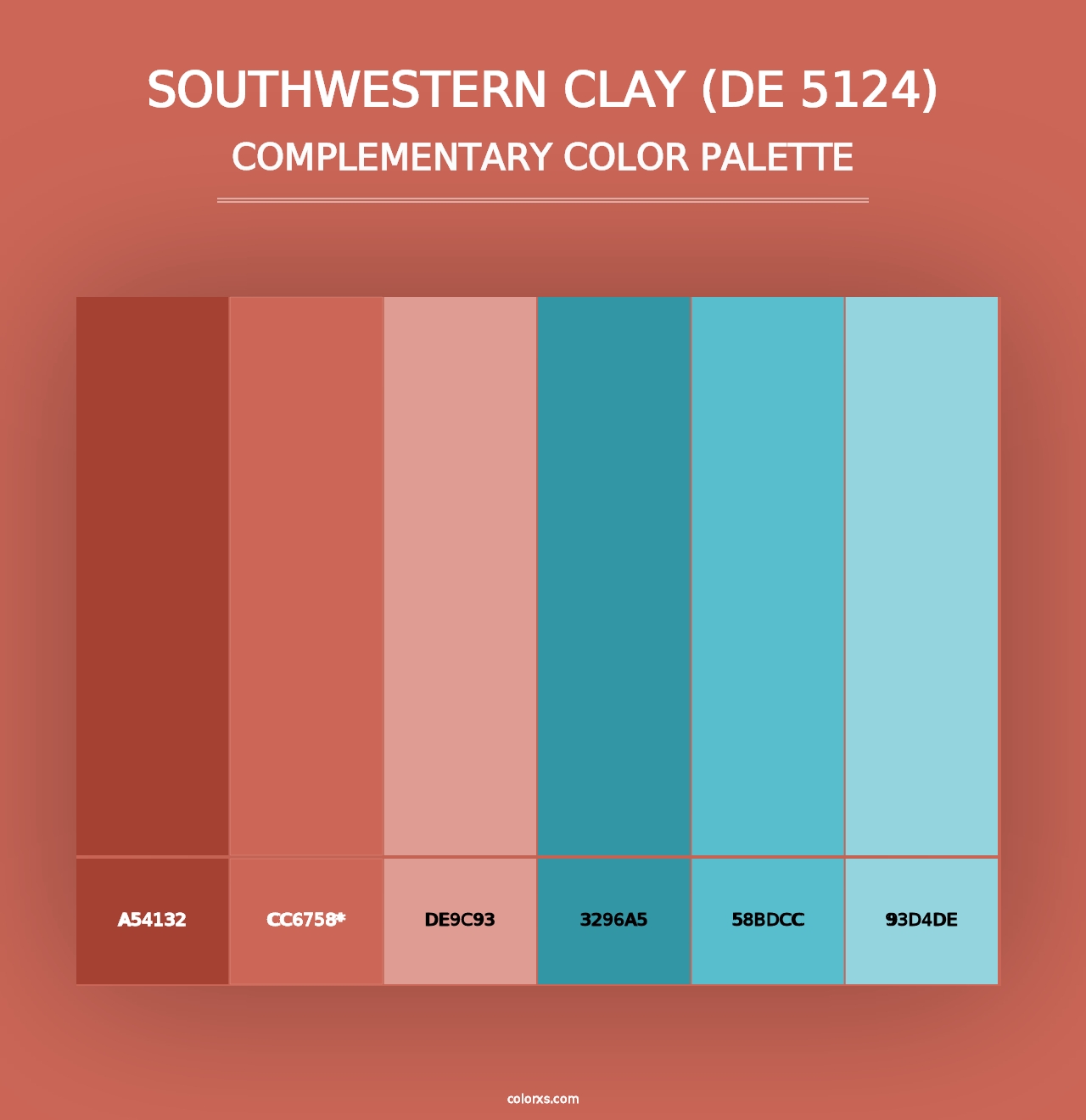 Southwestern Clay (DE 5124) - Complementary Color Palette