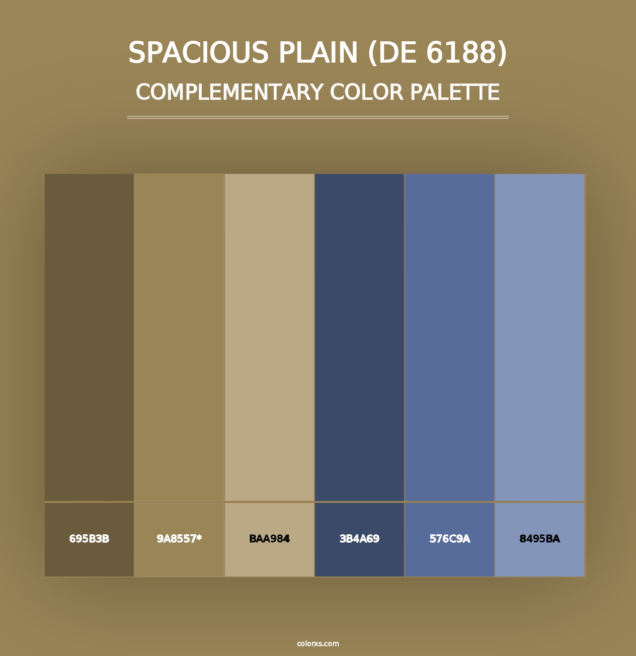 Spacious Plain (DE 6188) - Complementary Color Palette