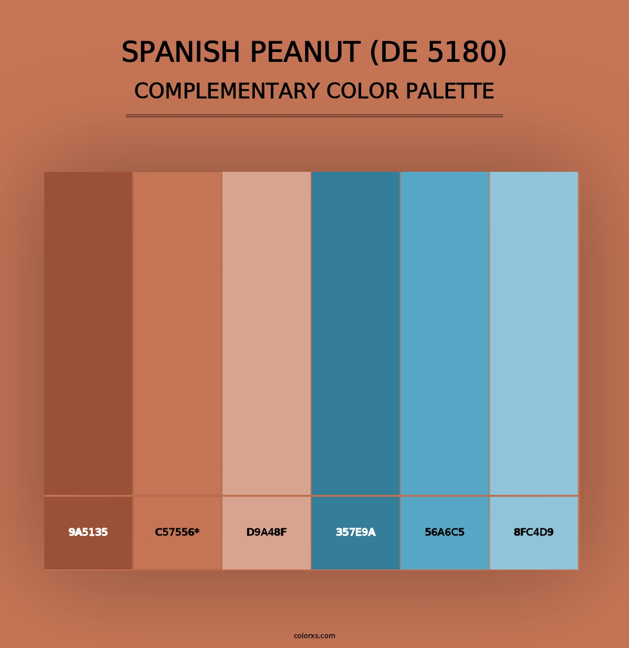 Spanish Peanut (DE 5180) - Complementary Color Palette