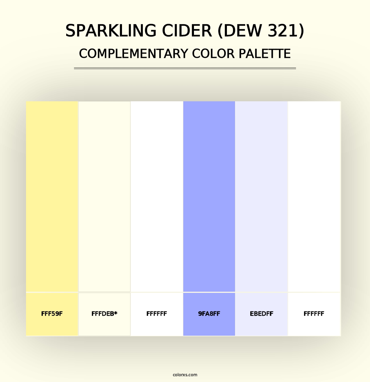 Sparkling Cider (DEW 321) - Complementary Color Palette