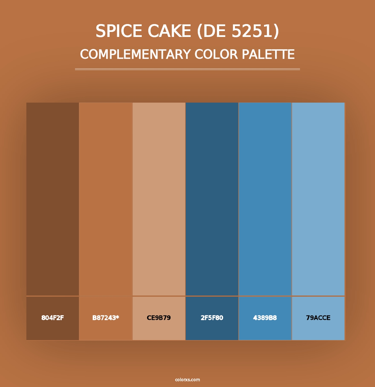 Spice Cake (DE 5251) - Complementary Color Palette