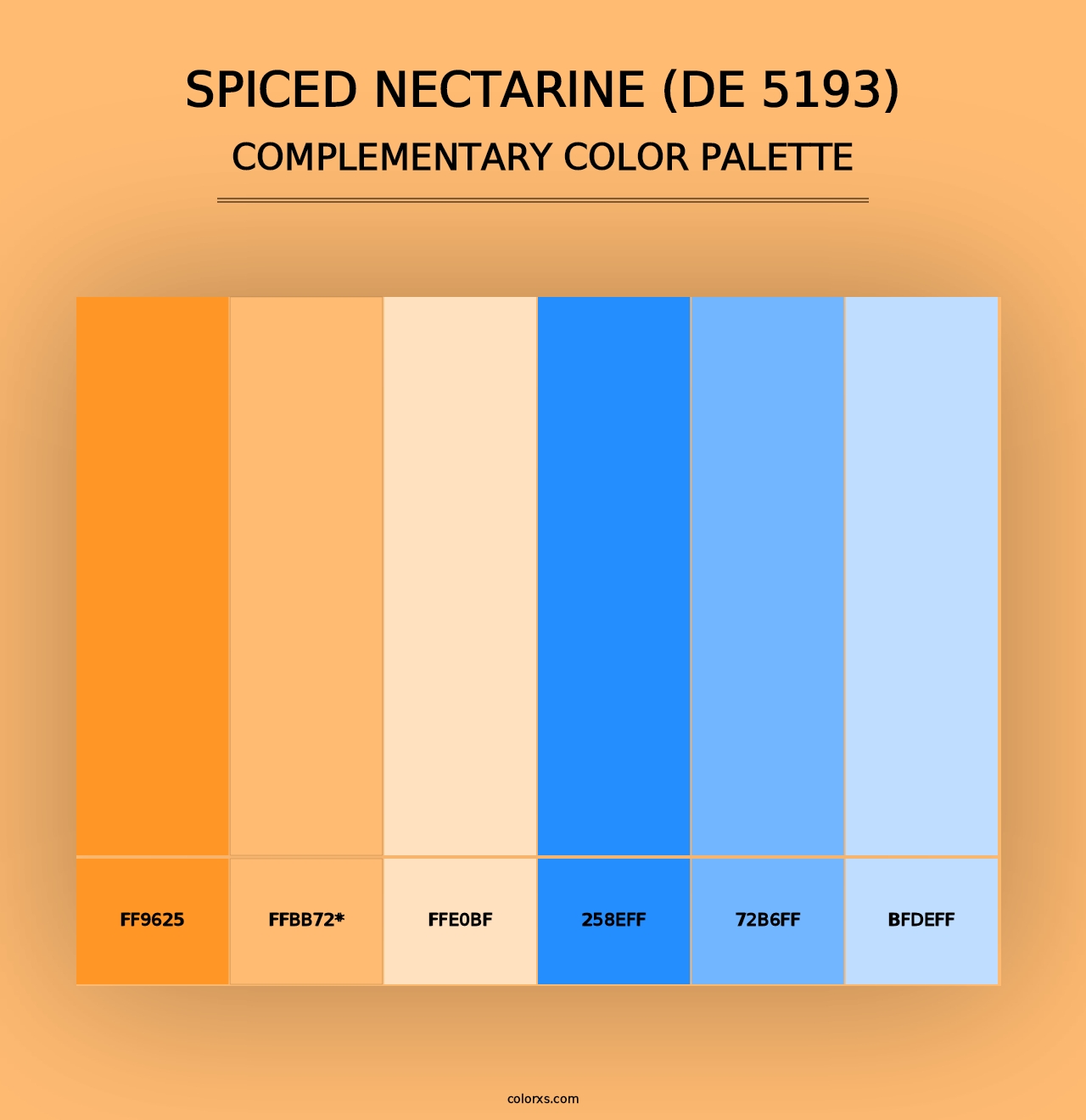 Spiced Nectarine (DE 5193) - Complementary Color Palette