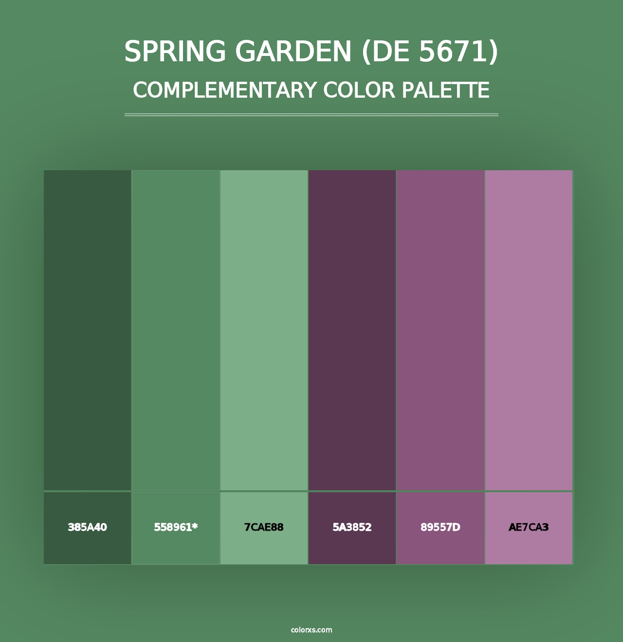 Spring Garden (DE 5671) - Complementary Color Palette