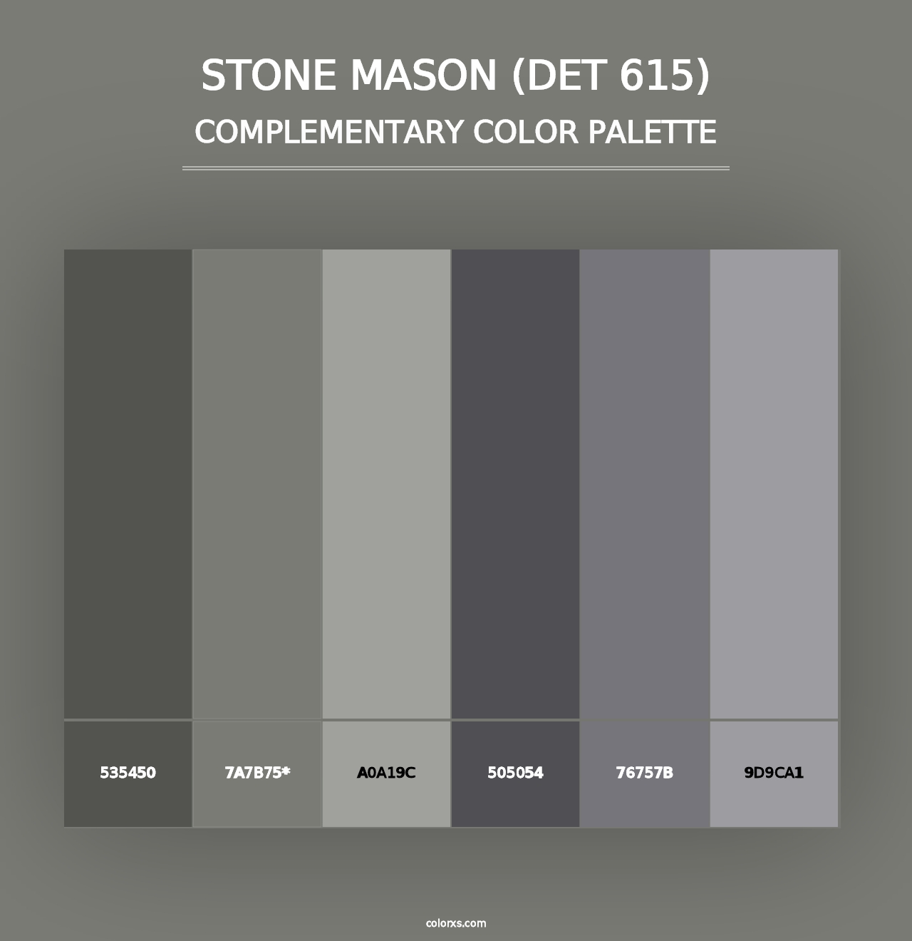 Stone Mason (DET 615) - Complementary Color Palette