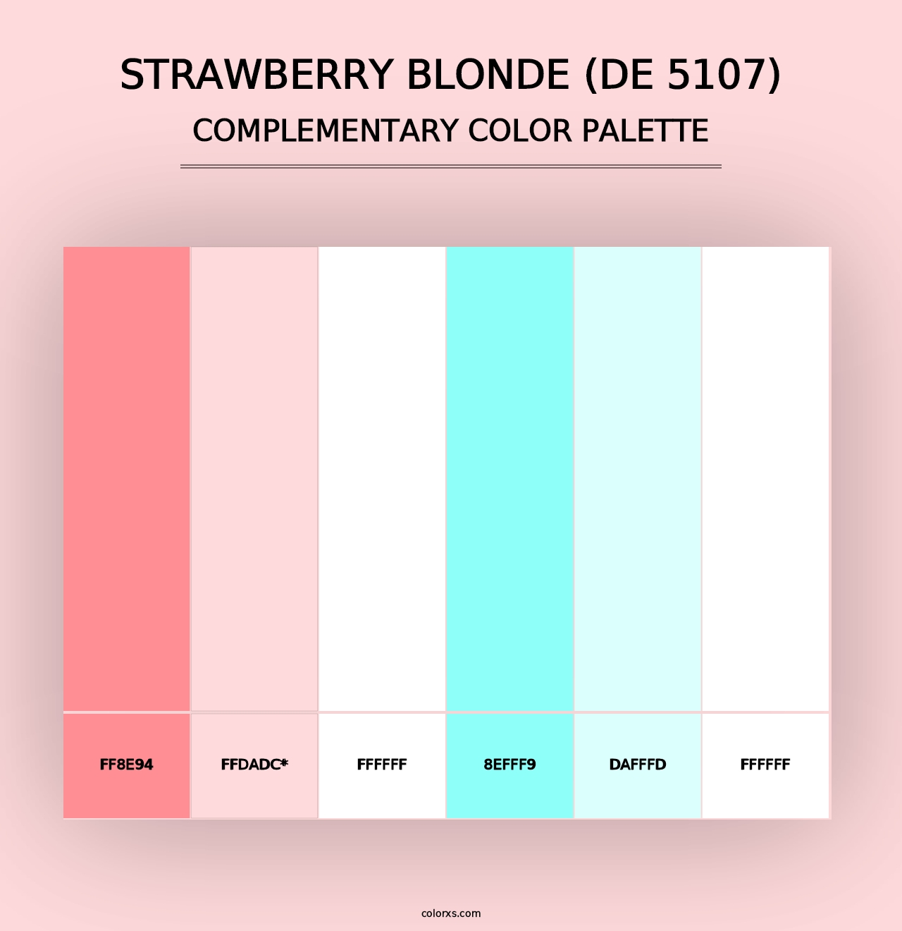 Strawberry Blonde (DE 5107) - Complementary Color Palette