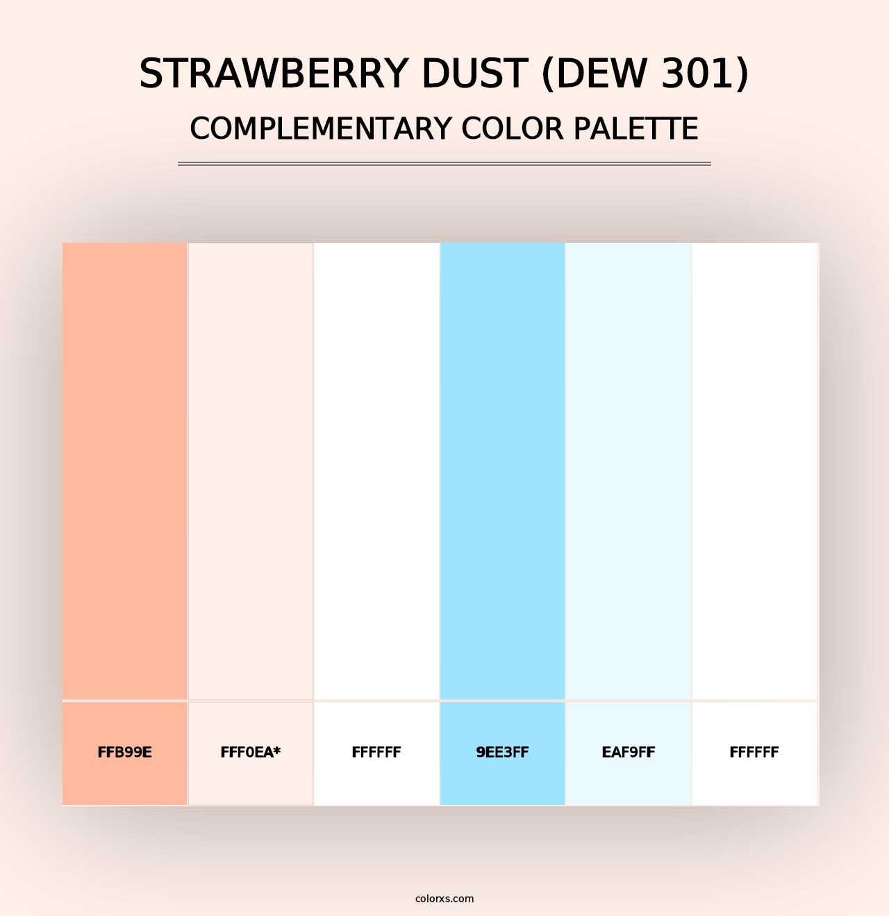 Strawberry Dust (DEW 301) - Complementary Color Palette