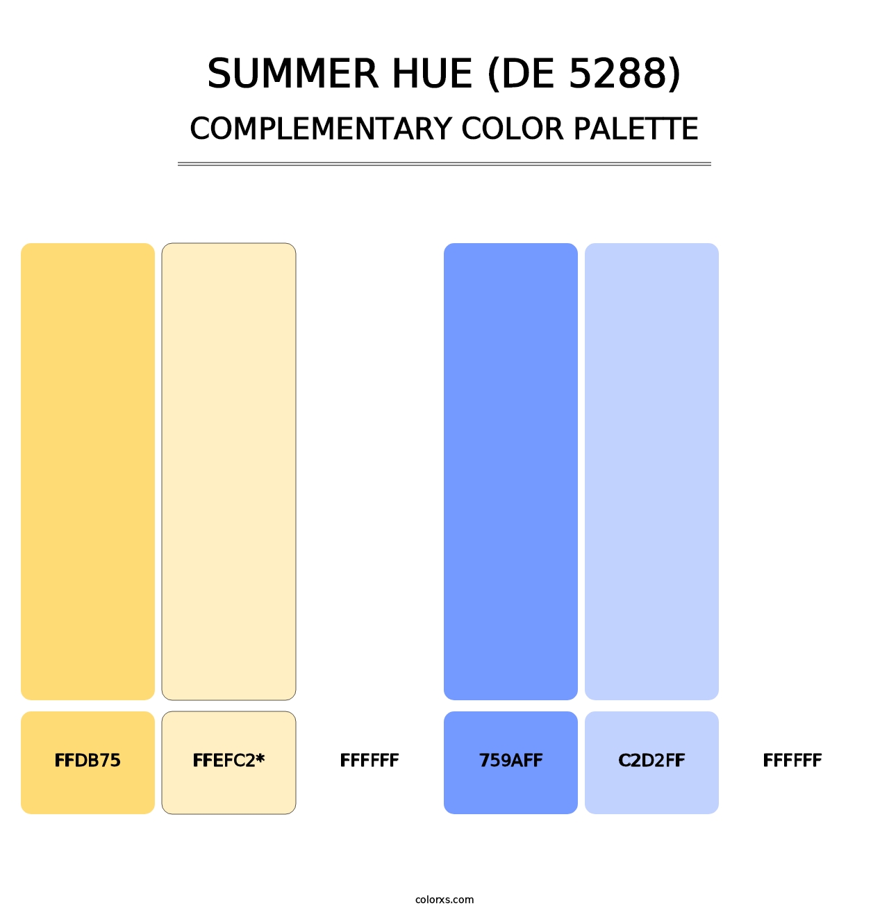 Summer Hue (DE 5288) - Complementary Color Palette