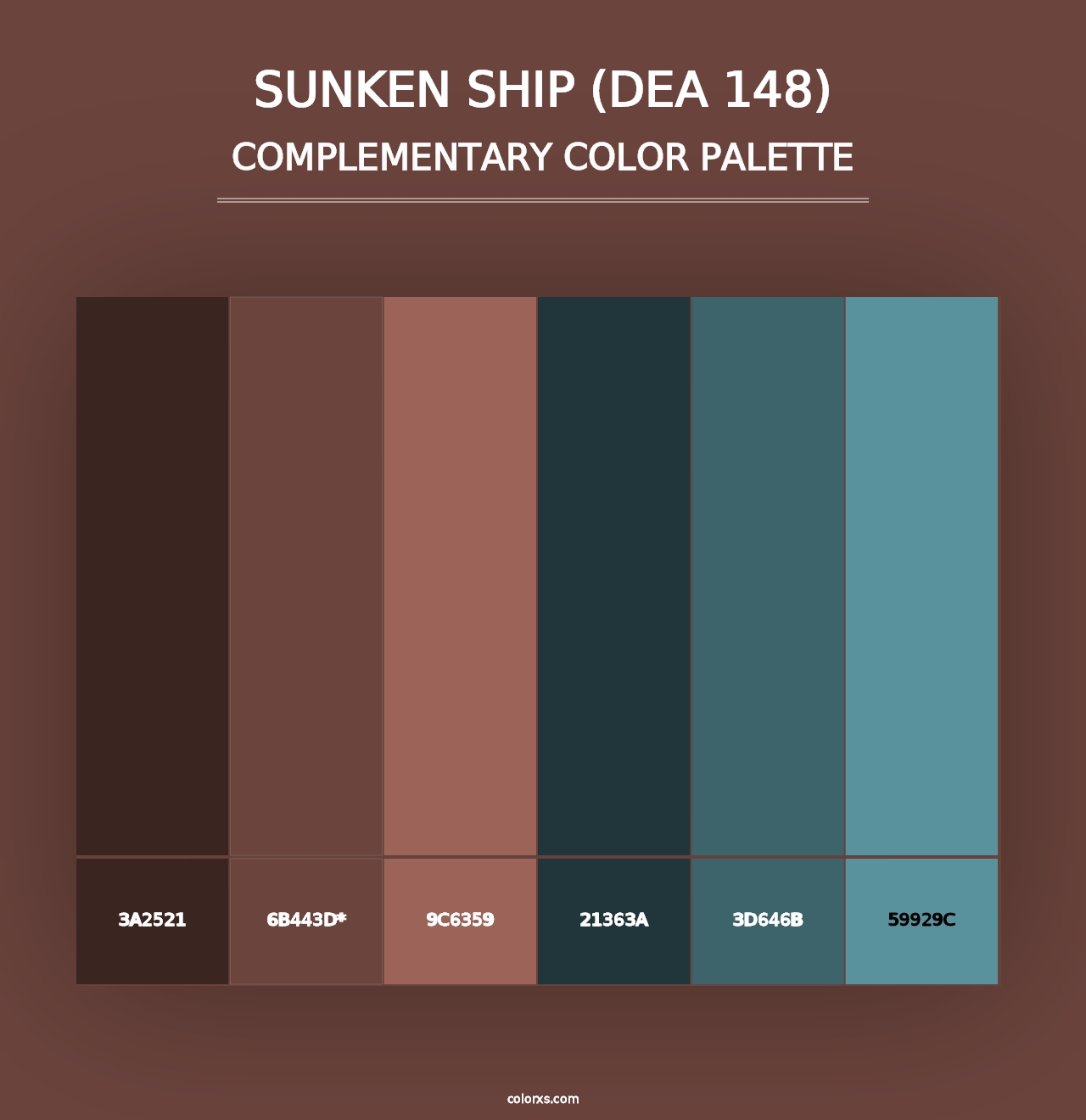 Sunken Ship (DEA 148) - Complementary Color Palette