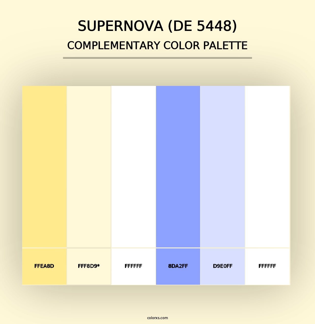 Supernova (DE 5448) - Complementary Color Palette