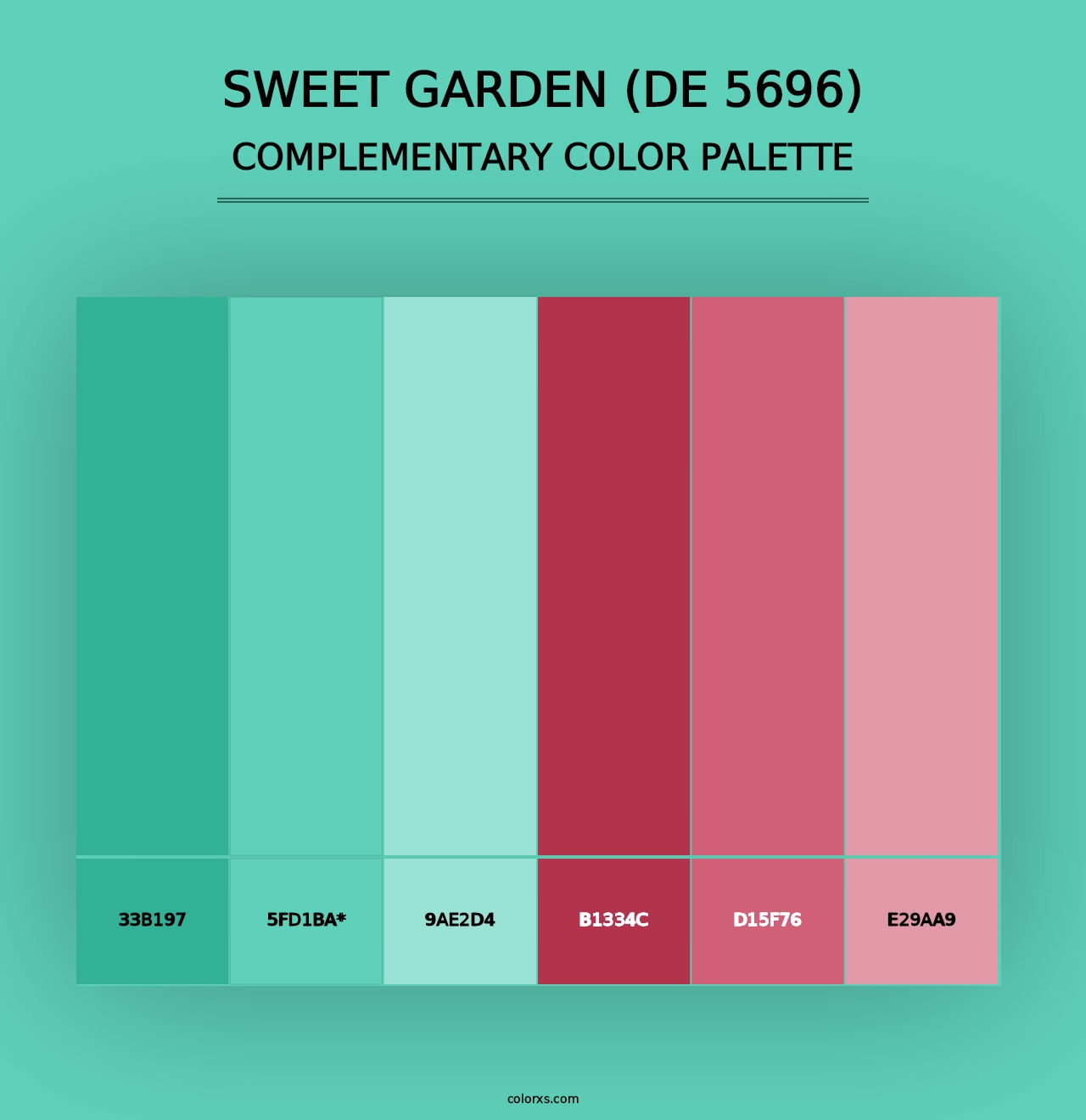 Sweet Garden (DE 5696) - Complementary Color Palette