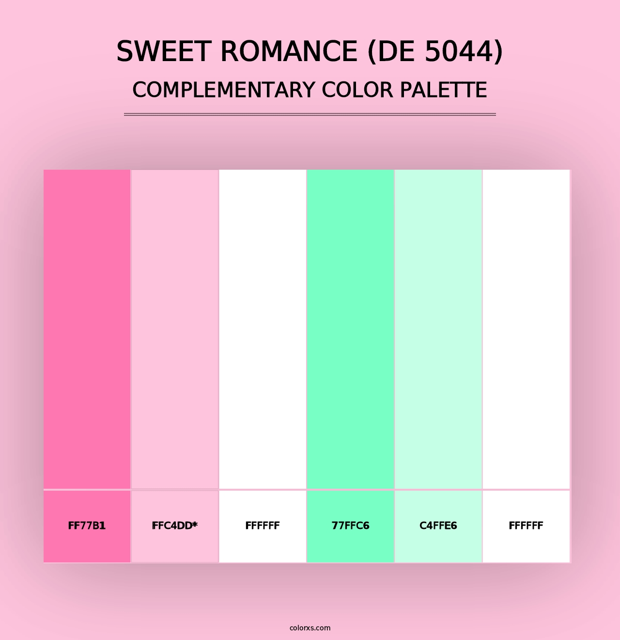 Sweet Romance (DE 5044) - Complementary Color Palette