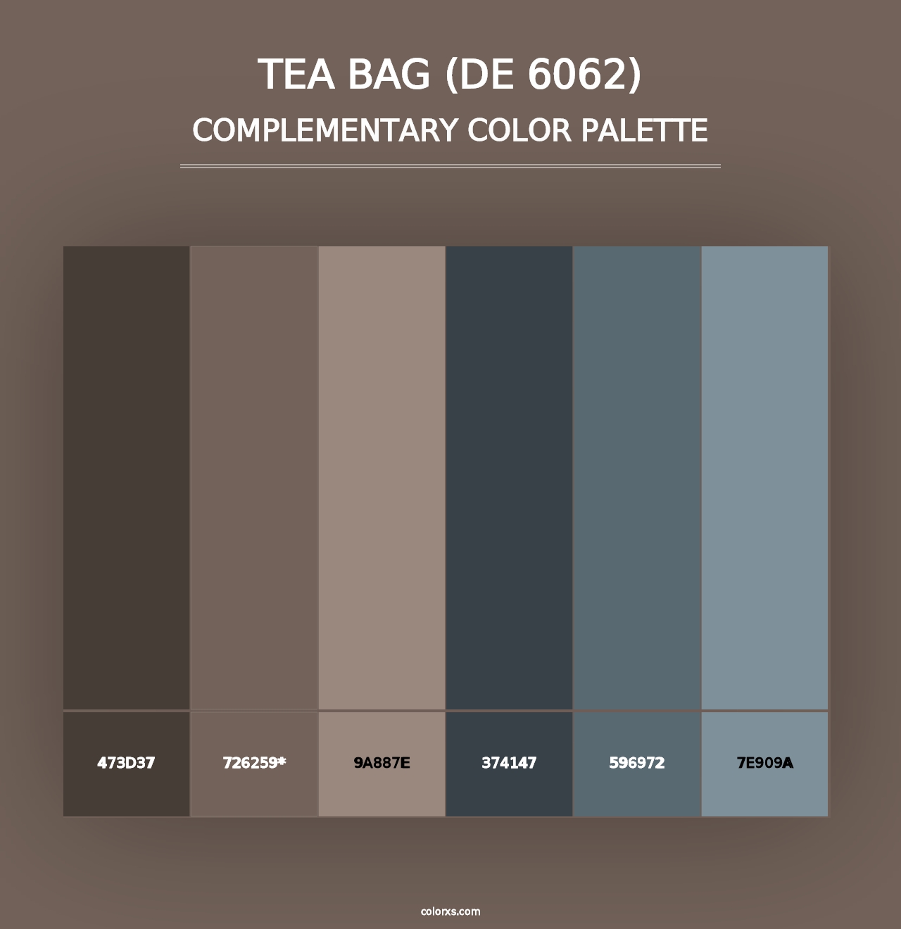 Tea Bag (DE 6062) - Complementary Color Palette