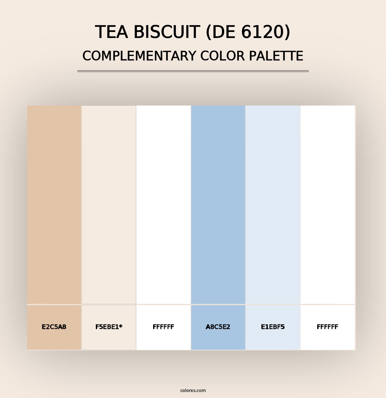 Tea Biscuit (DE 6120) - Complementary Color Palette