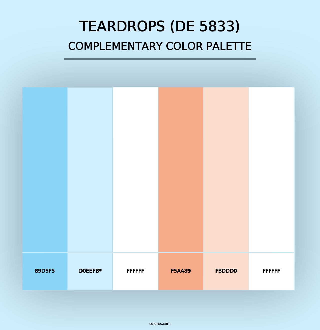 Teardrops (DE 5833) - Complementary Color Palette