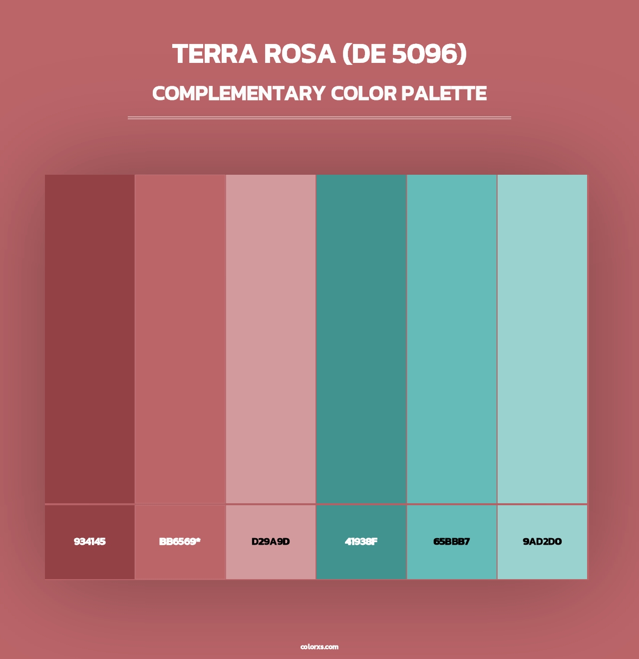 Terra Rosa (DE 5096) - Complementary Color Palette