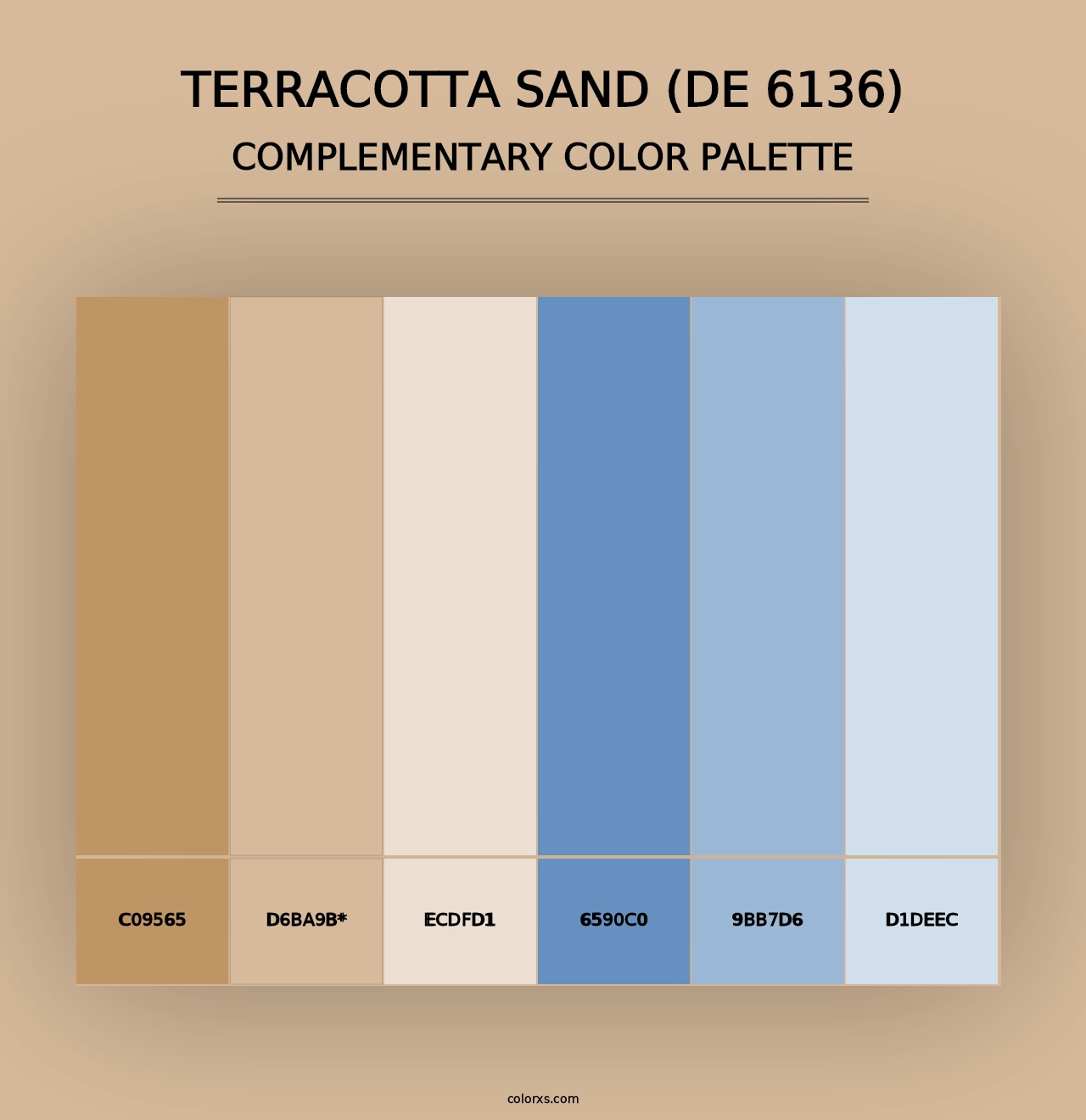 Terracotta Sand (DE 6136) - Complementary Color Palette