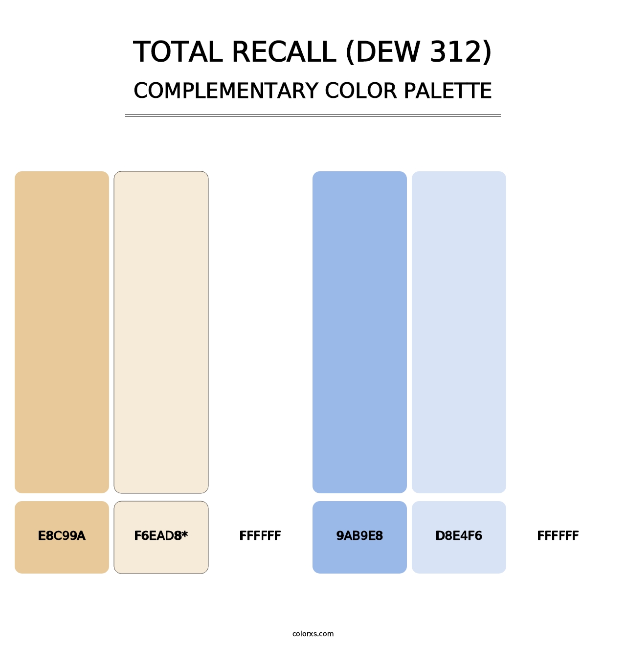 Total Recall (DEW 312) - Complementary Color Palette