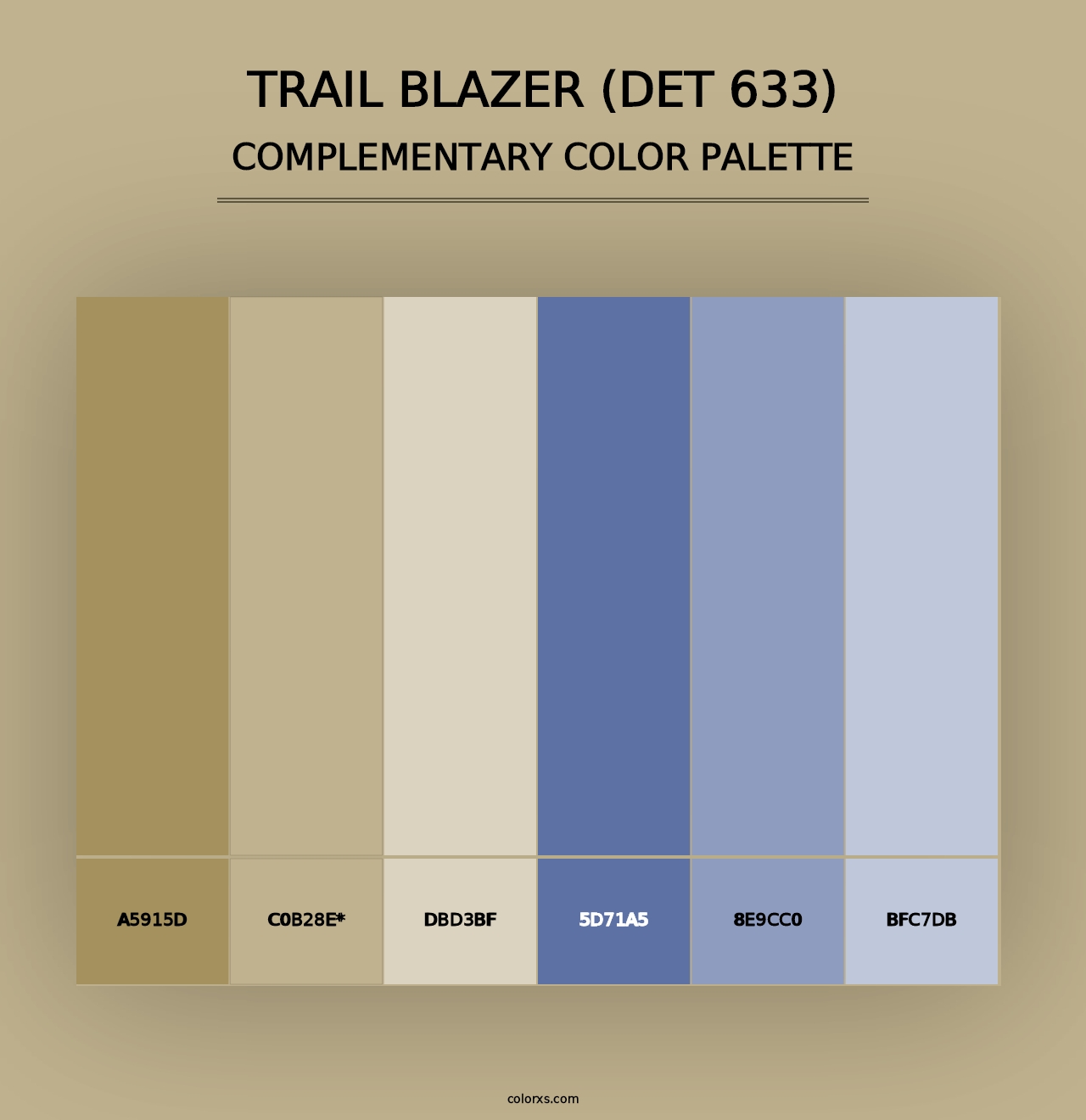 Trail Blazer (DET 633) - Complementary Color Palette