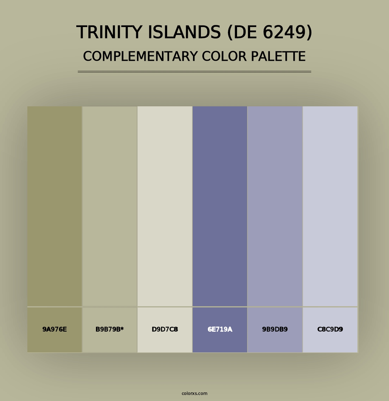 Trinity Islands (DE 6249) - Complementary Color Palette