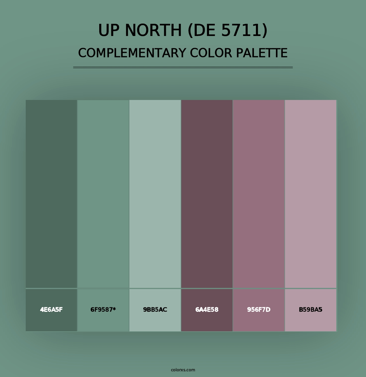 Up North (DE 5711) - Complementary Color Palette