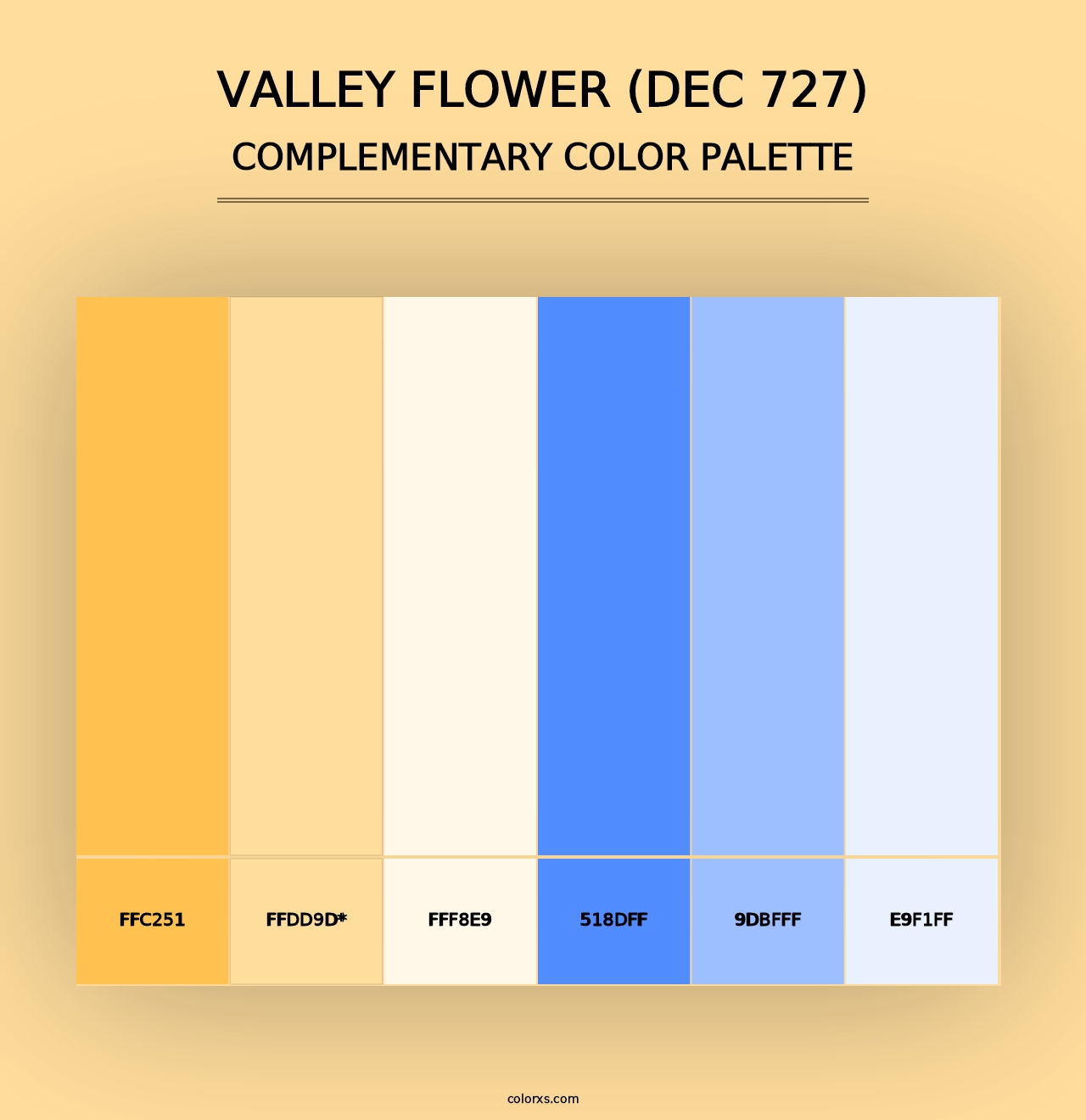 Valley Flower (DEC 727) - Complementary Color Palette