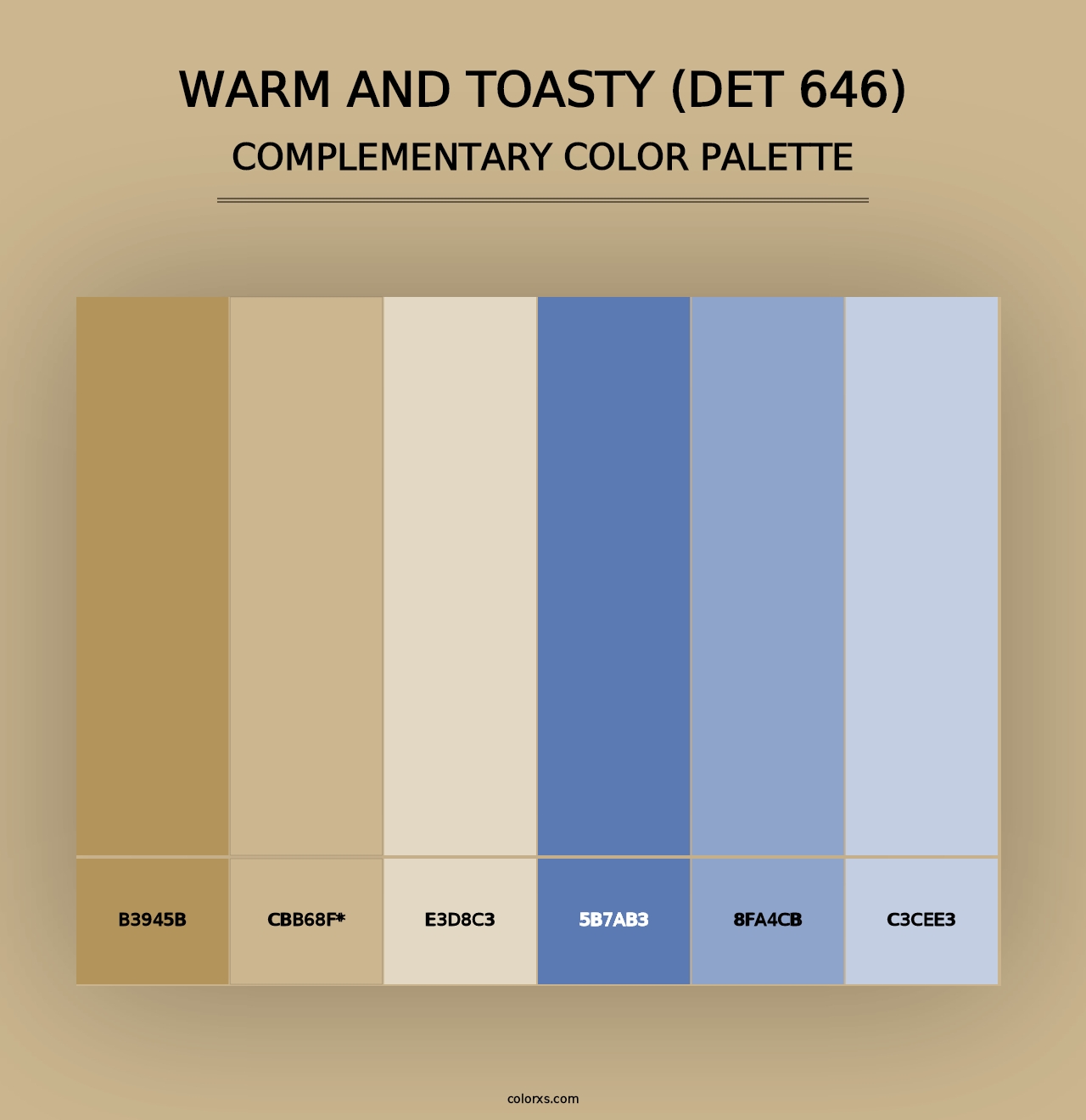 Warm and Toasty (DET 646) - Complementary Color Palette