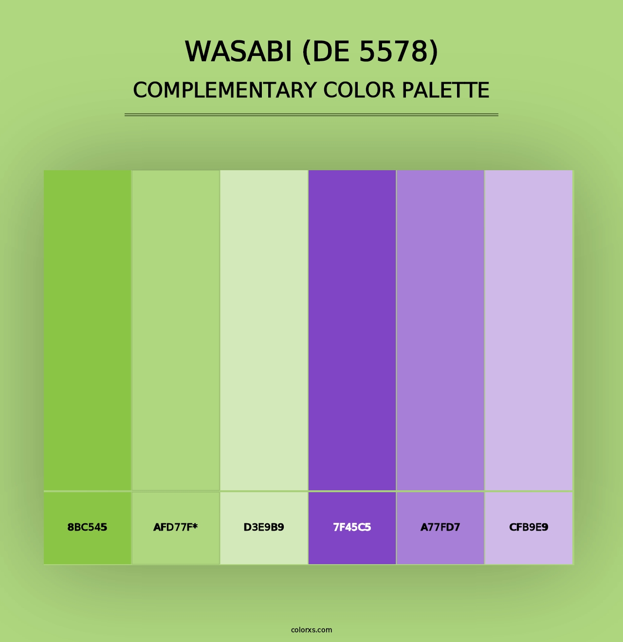 Wasabi (DE 5578) - Complementary Color Palette