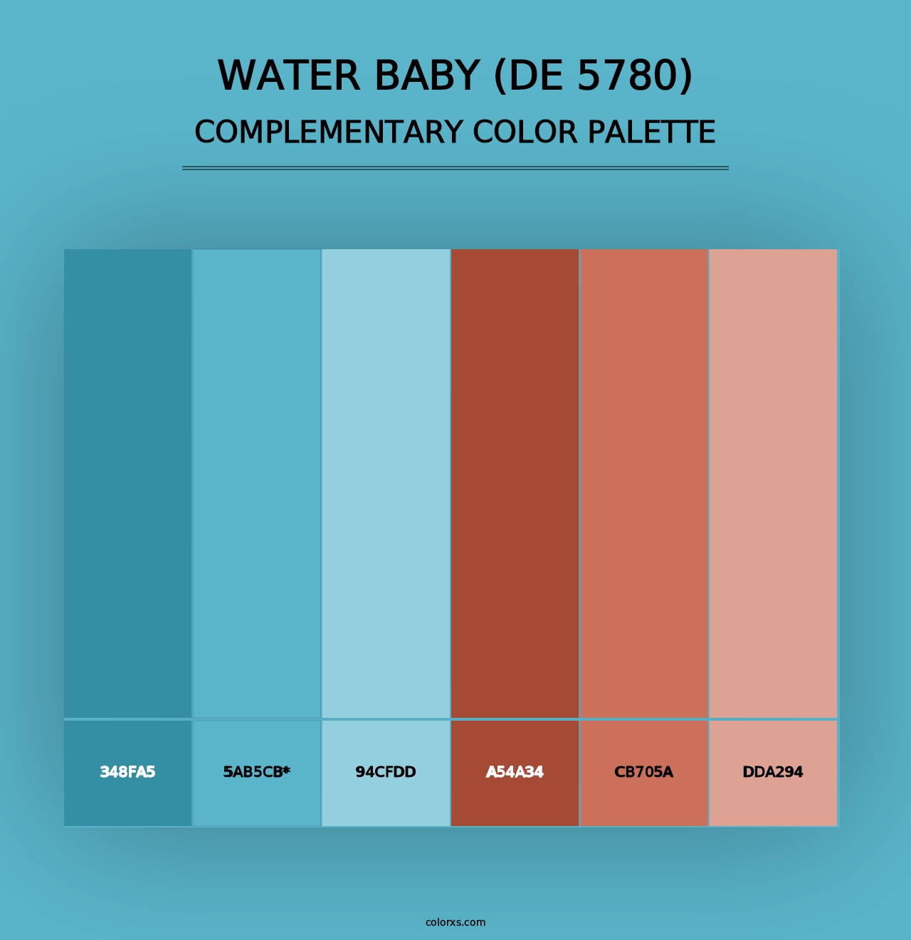 Water Baby (DE 5780) - Complementary Color Palette