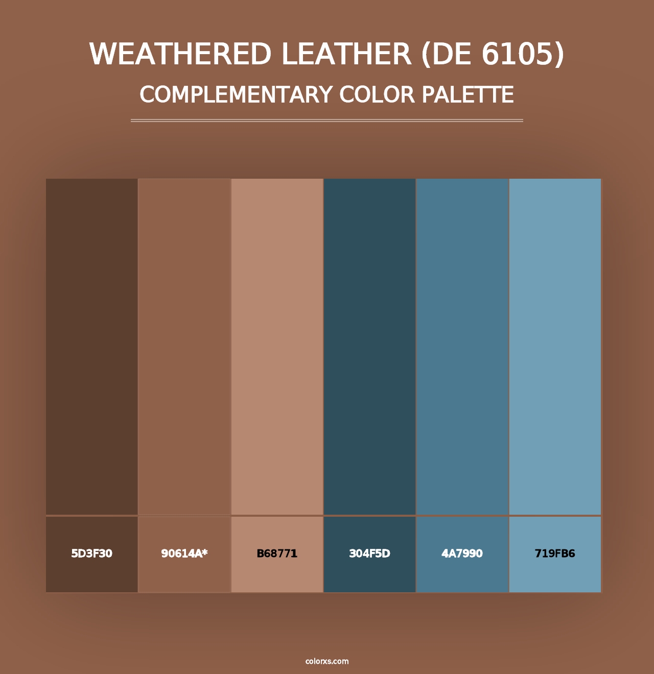 Weathered Leather (DE 6105) - Complementary Color Palette