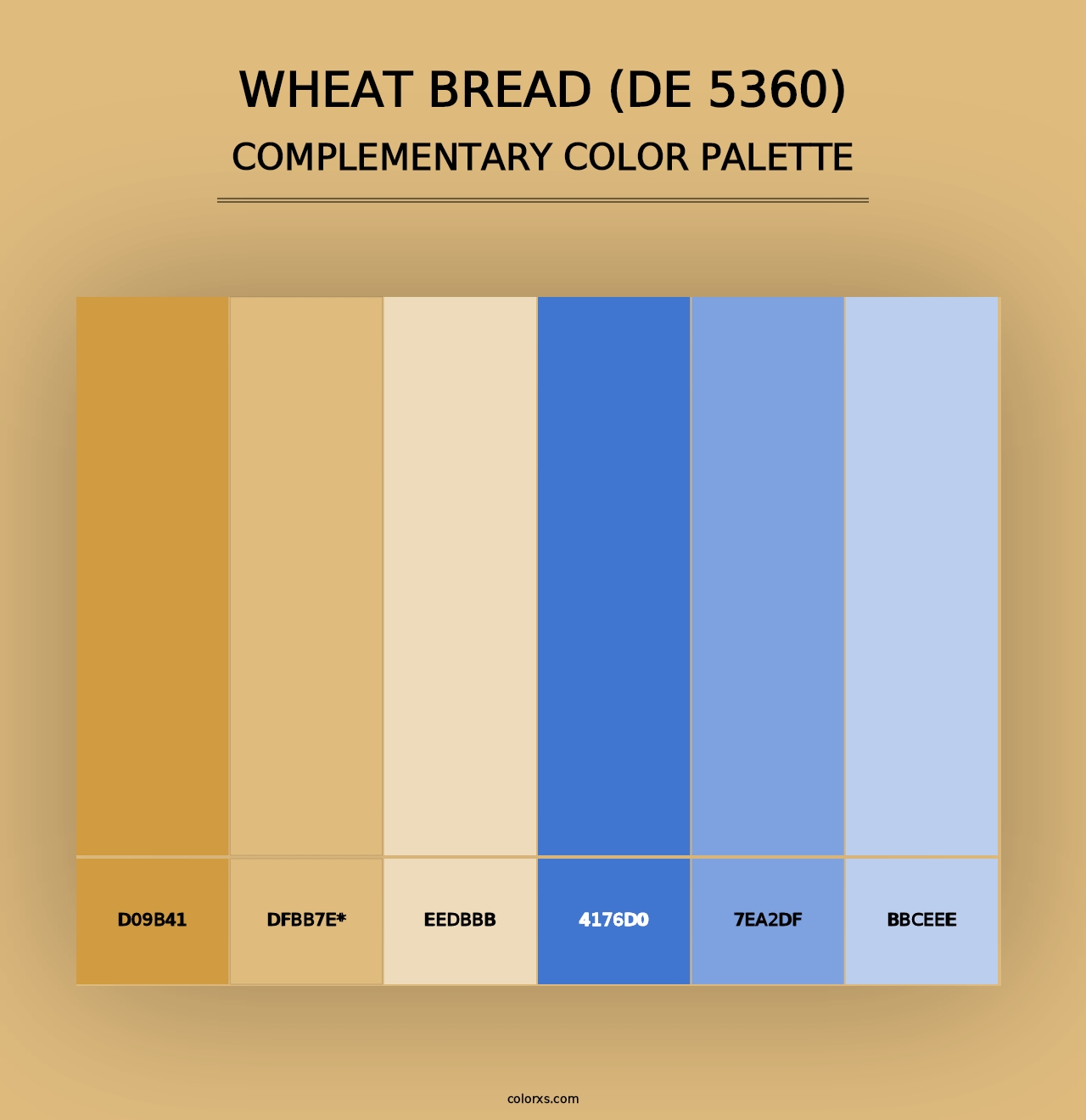 Wheat Bread (DE 5360) - Complementary Color Palette