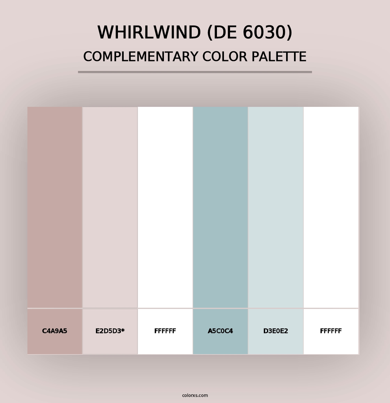 Whirlwind (DE 6030) - Complementary Color Palette