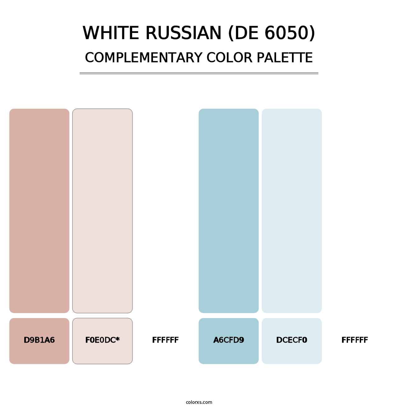 White Russian (DE 6050) - Complementary Color Palette