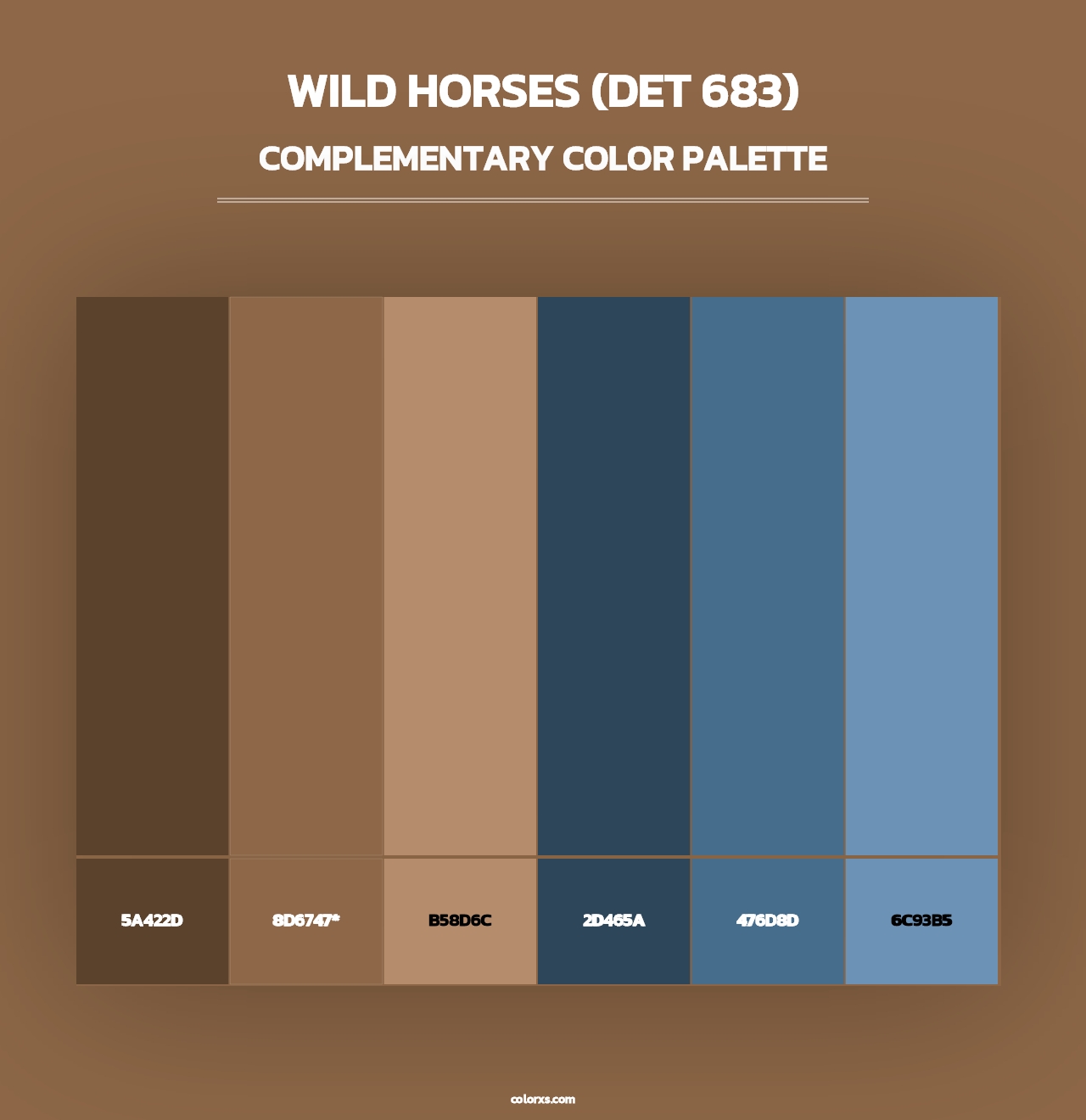 Wild Horses (DET 683) - Complementary Color Palette