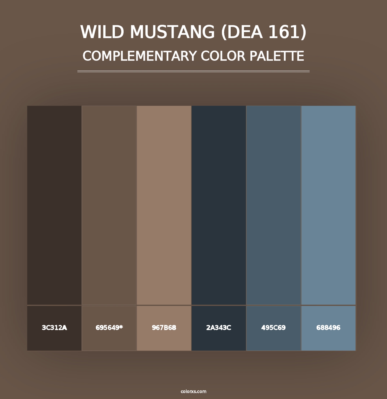 Wild Mustang (DEA 161) - Complementary Color Palette