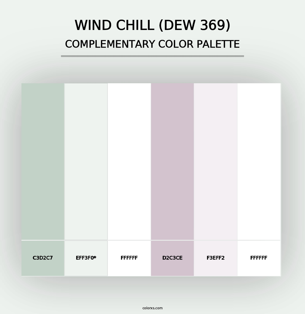 Wind Chill (DEW 369) - Complementary Color Palette