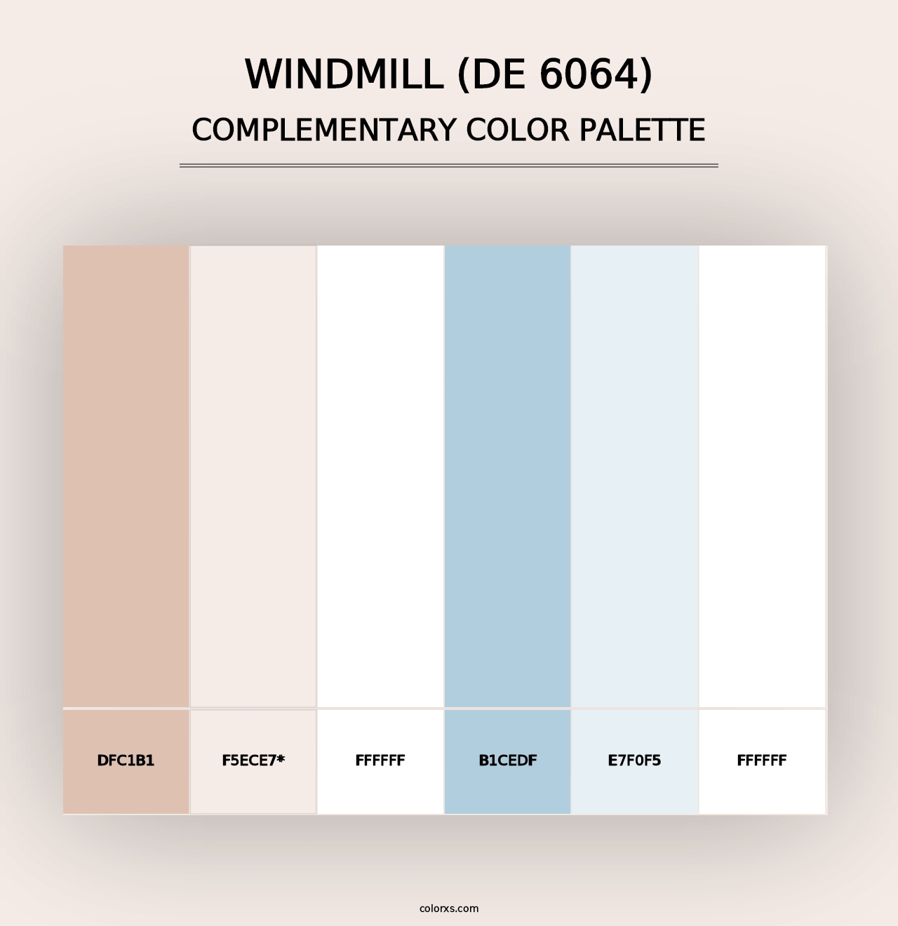 Windmill (DE 6064) - Complementary Color Palette