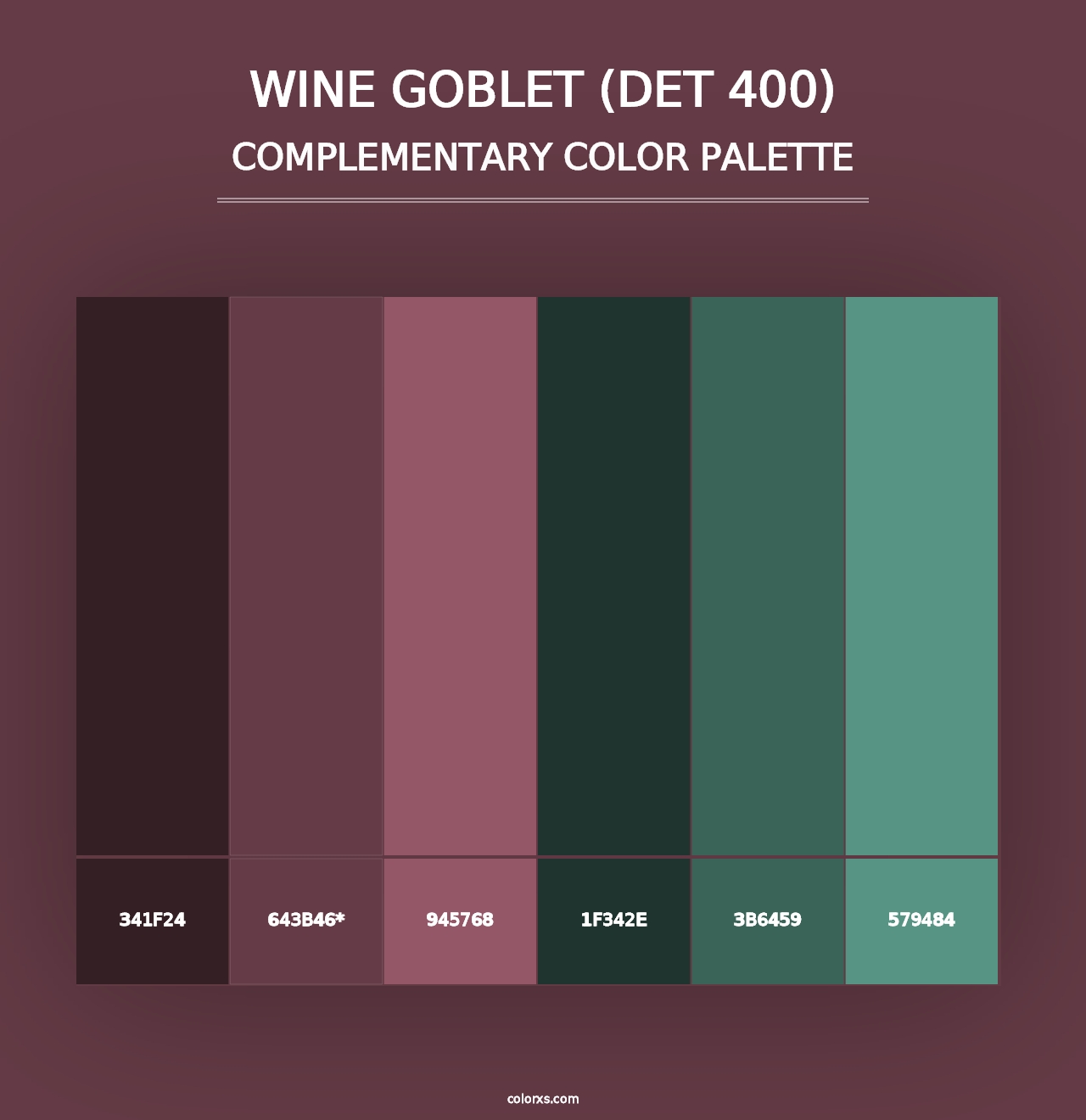 Wine Goblet (DET 400) - Complementary Color Palette