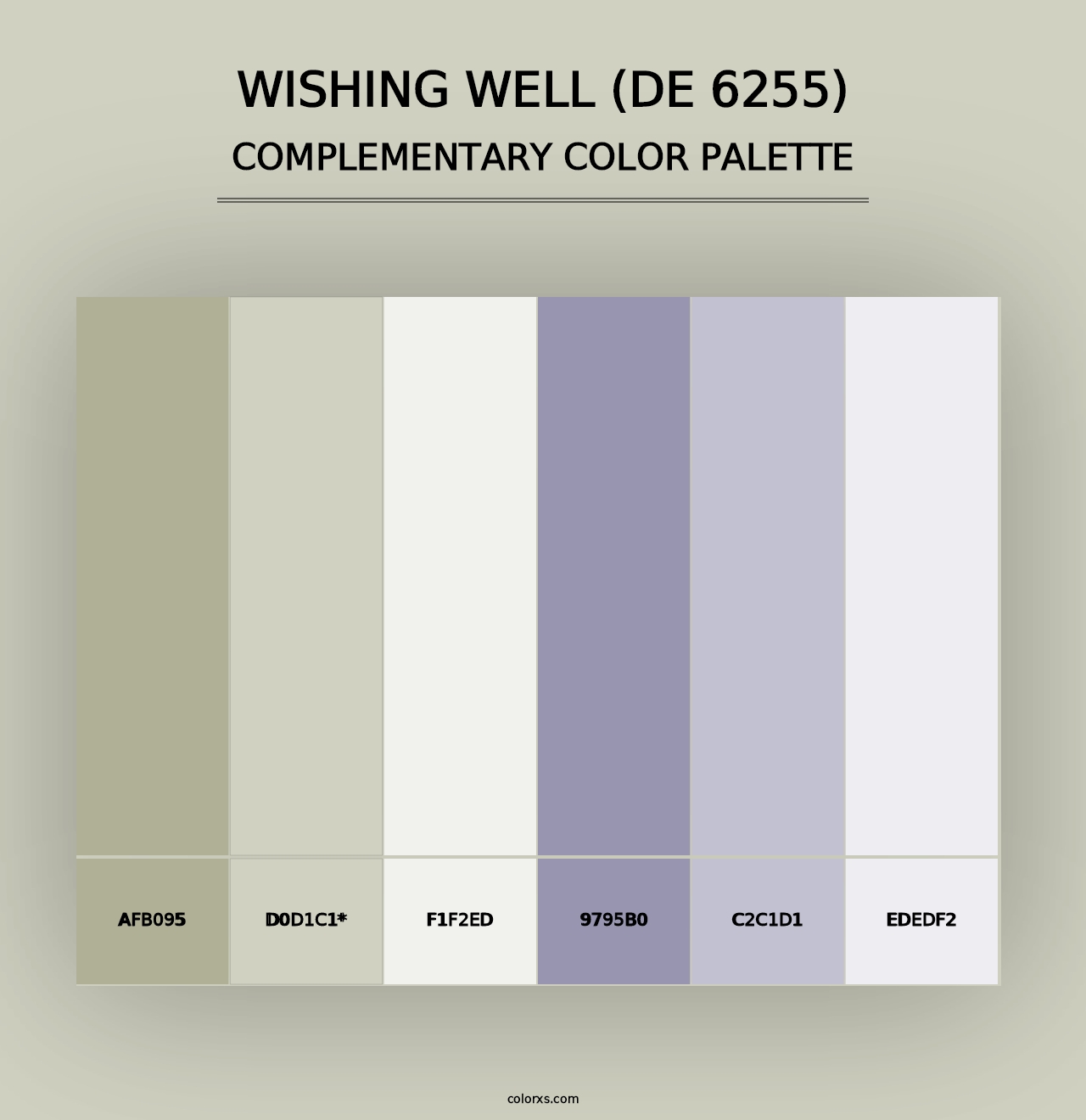 Wishing Well (DE 6255) - Complementary Color Palette