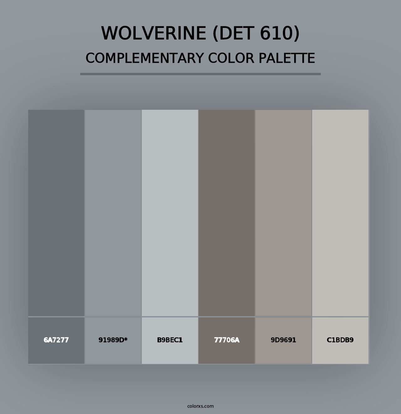 Wolverine (DET 610) - Complementary Color Palette