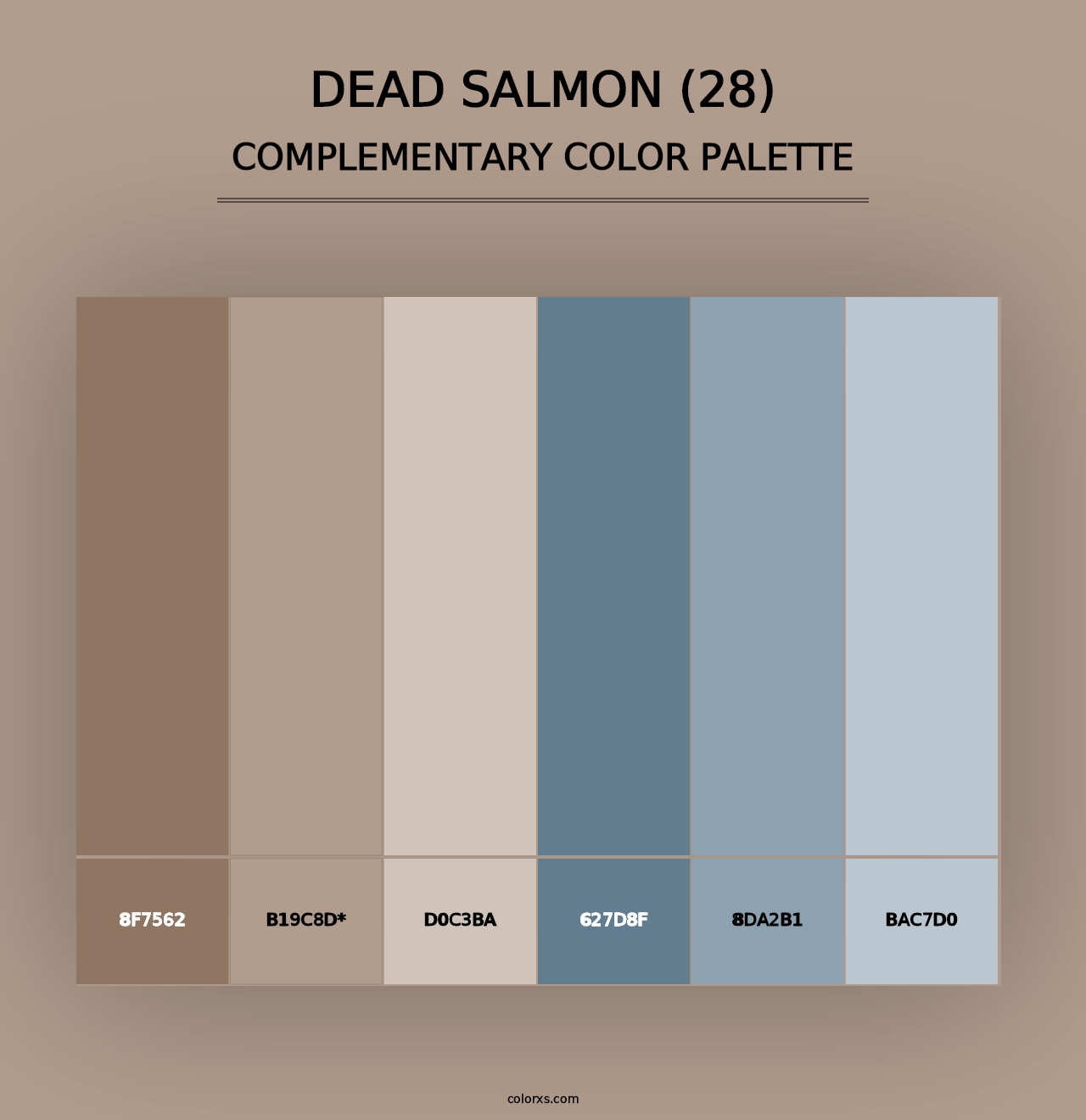 Dead Salmon (28) - Complementary Color Palette