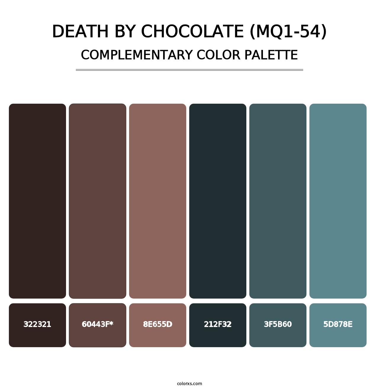 Death By Chocolate (MQ1-54) - Complementary Color Palette