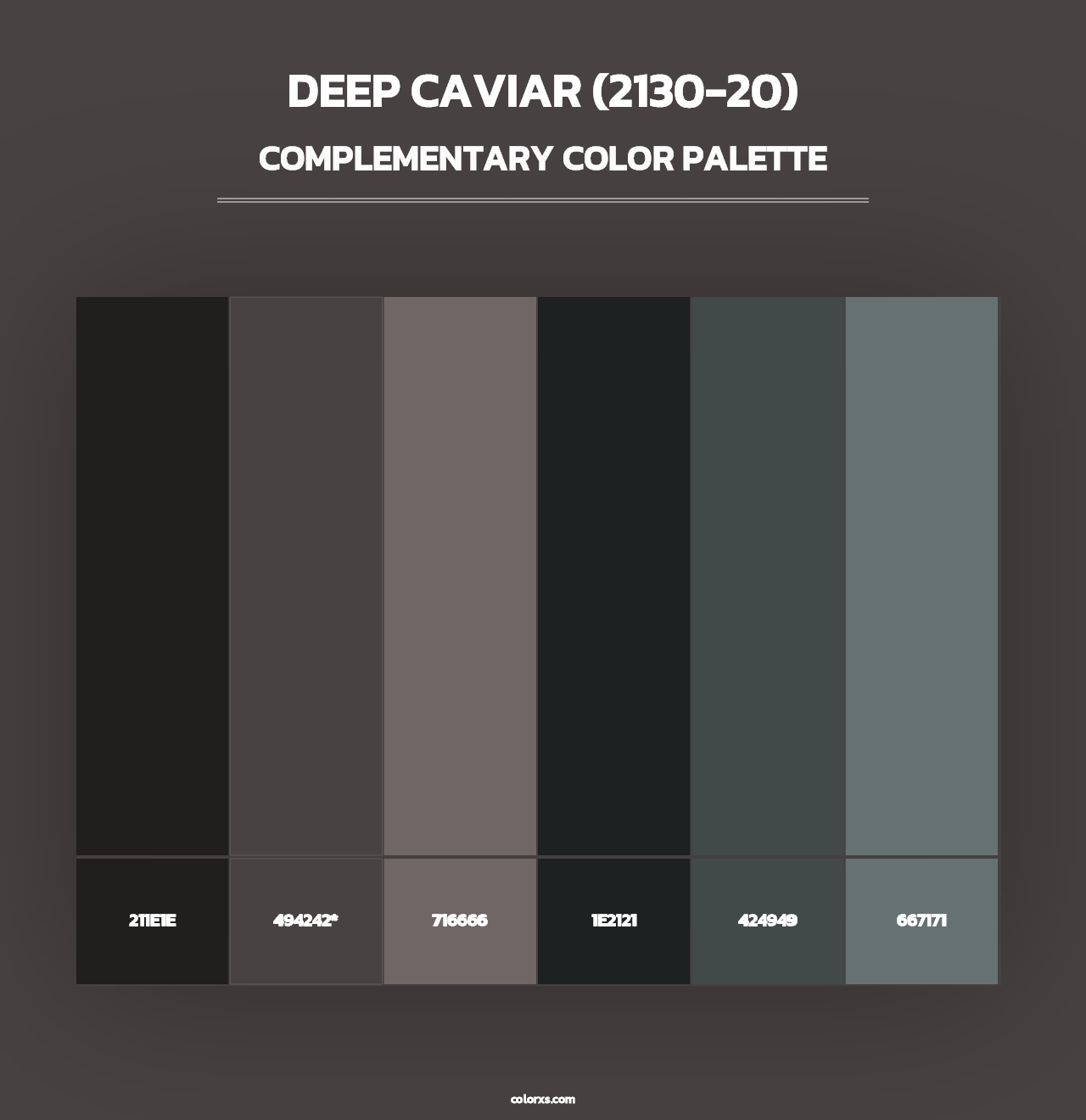 Deep Caviar (2130-20) - Complementary Color Palette