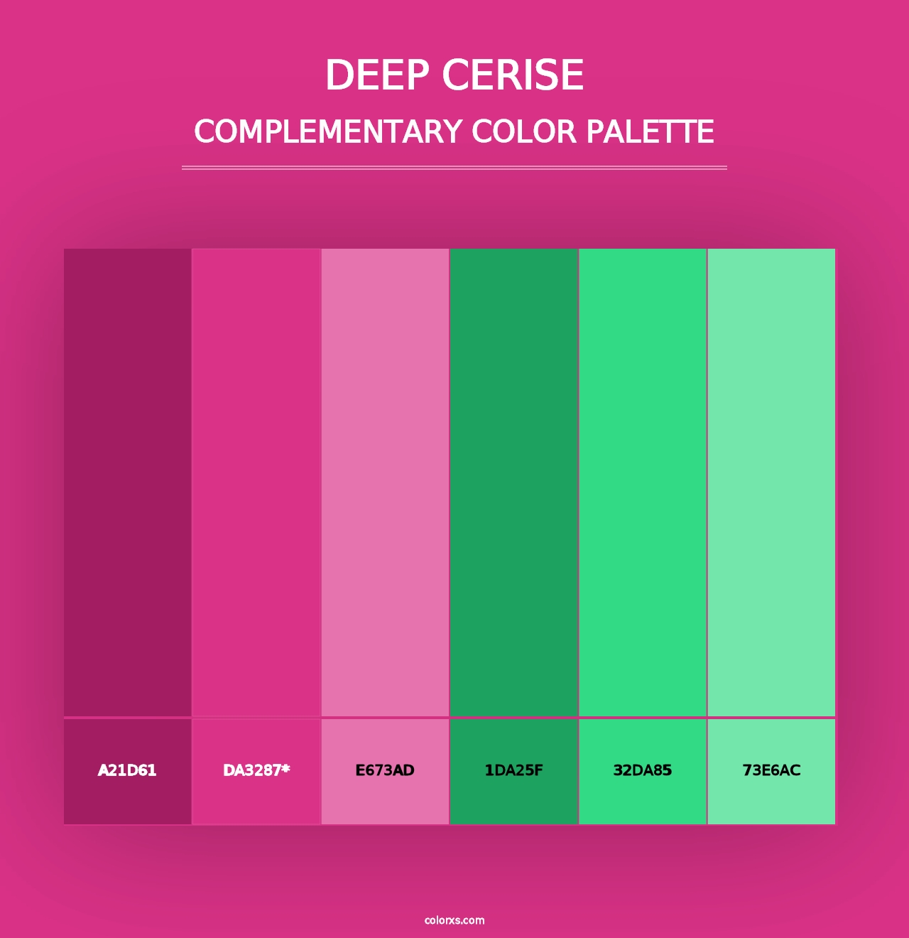 Deep Cerise - Complementary Color Palette