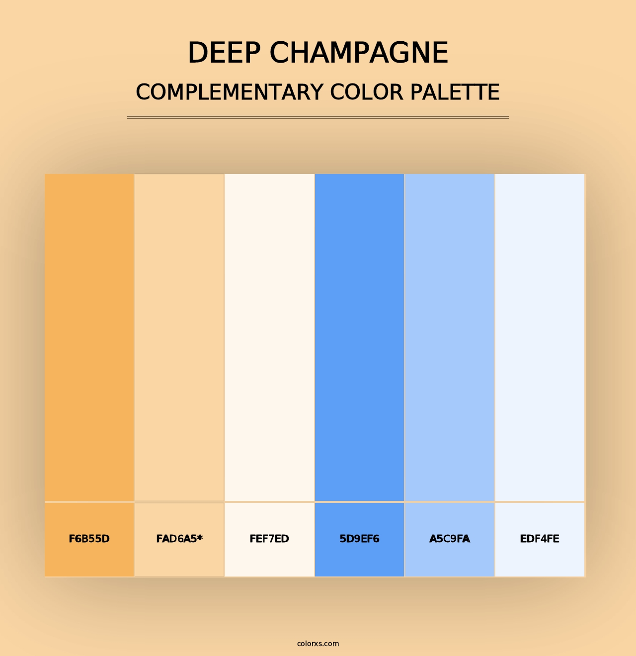 Deep Champagne - Complementary Color Palette