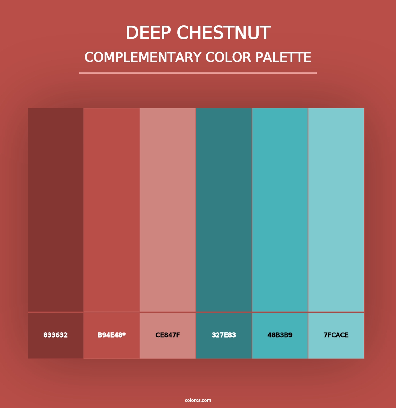 Deep Chestnut - Complementary Color Palette