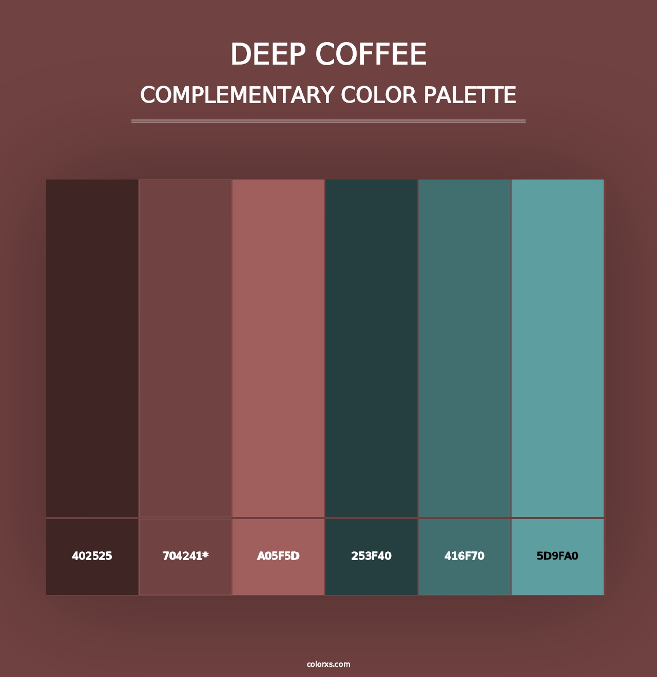 Deep Coffee - Complementary Color Palette